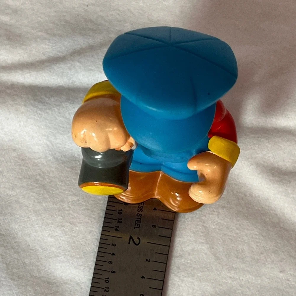 Fisher Price Little People Train‎ Engineer Conductor Figure Flashlight Blue 3